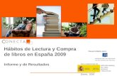 Hábitos de Lectura y Compra de libros en España 2009 Informe y de Resultados