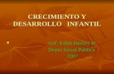 CRECIMIENTO Y DESARROLLO   INFANTIL