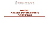 IN4301 Análisis y Matemáticas Financieras