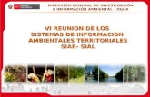VI REUNION DE LOS  SISTEMAS DE INFORMACION  AMBIENTALES TERRITORIALES SIAR- SIAL
