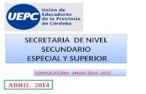 SECRETARIA  DE NIVEL SECUNDARIO  ESPECIAL Y SUPERIOR