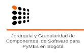 Jerarquía y Granularidad de Componentes  de Software para PyMEs en Bogotá