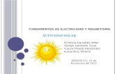 Fundamentos de electricidad y magnetismo ACTIVIDAD SOLAR
