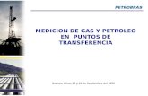 MEDICION DE GAS Y PETROLEO EN  PUNTOS DE TRANSFERENCIA