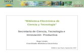 “Biblioteca Electrónica de  Ciencia y Tecnología” Secretaría de Ciencia, Tecnología e
