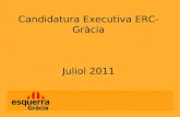 Candidatura Executiva ERC-Gràcia Juliol 2011