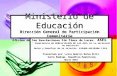 Exposición sobre la: ¨ Experiencia de HABILITACION DE LAS ASFL en la sectorial de Educación¨