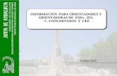 INFORMACIÓN  PARA ORIENTADORES Y   ORIENTADORAS DE   EOEs  , IES,   C. CONCERTADOS  Y  CEE
