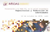 Presentación a la CRUE-TIC, en la sesión estratégica Repositorios y federación de identidades