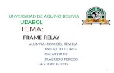 UNVERSIDAD DE AQUINO BOLIVIA UDABOL TEMA:  FRAME RELAY