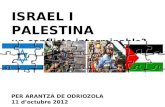 ISRAEL I PALESTINA un conflicte interminable? PER ARANTZA DE ODRIOZOLA 11 d’octubre 2012