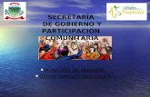 SECRETARÍA  DE GOBIERNO Y PARTICIPACIÓN  COMUNITARIA