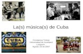 La (s) música(s) de Cuba