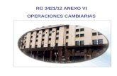 RG 3421/12 ANEXO VI OPERACIONES CAMBIARIAS