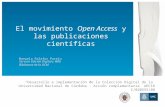El movimiento  Open Access  y las publicaciones científicas