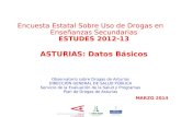 Observatorio sobre Drogas de Asturias DIRECCIÓN GENERAL DE SALUD PÚBLICA