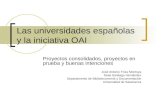 Las universidades españolas y la iniciativa OAI