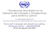 “Tendencias Mundiales en la Industria del Calzado y Perspectivas para América Latina”