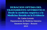 Dr. Carlos Lovesio Departamento de Medicina Intensiva Sanatorio Parque – Rosario 2010