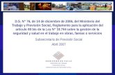 Subsecretaría de Previsión Social Abril 2007