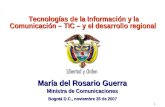 Tecnologías de la Información y la Comunicación – TIC – y el desarrollo regional