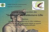Contextualización de  “ Subterra” de Baldomero Lillo