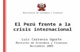 El Perú frente a la crisis internacional