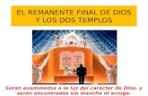 EL REMANENTE FINAL DE DIOS Y LOS DOS TEMPLOS