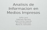 Analisis de Informacion en Medios Impresos