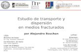 Estudio de transporte y dispersión en medios fracturados por Alejandro Boschan