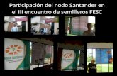 Participación del nodo Santander en el III encuentro de semilleros FESC