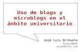 Uso de blogs y microblogs en el ámbito universitario