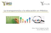 La transparencia y la educación en México
