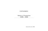 COPARMEX  Retos y Proyectos 2006 - 2008 Noviembre 23, 2006