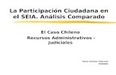 La Participación Ciudadana en el SEIA. Análisis Comparado