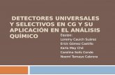 Detectores  Universales  y  Selectivos  en CG y su  Aplicación  en el  Análisis Químico