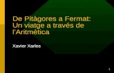 De Pitàgores a Fermat: Un viatge a través de l'Aritmètica