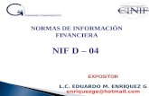 NORMAS DE INFORMACIÓN FINANCIERA NIF D – 04