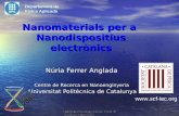 Nanomaterials  per a  Nanodispositius electrònics