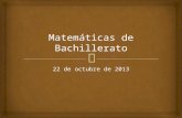 Matemáticas de Bachillerato