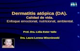 Dermatitis atópica (DA).  Calidad de vida.  Enfoque emocional, nutricional, ambiental.