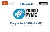Proyecto 20000-PYME Modelo de valor para la prestación de servicios TI
