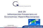 IAS  29  Información Financiera en Economías  Hiperinflacionarias
