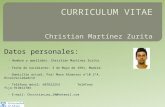 CURRICULUM VITAE Christian Martínez Zurita