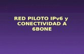 RED PILOTO IPv6 y  CONECTIVIDAD A 6BONE