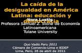 La  caída de la desigualdad en América Latina: educación y democracia