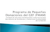 Programa de Pequeñas Donaciones del GEF (FMAM)