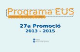 27a Promoció 2013 - 2015