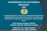 UNIVERSIDAD DE LAS FUERZAS ARMADAS  ESPE