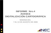 INFORME  Nro.4 AVANCE DIGITALIZACIÓN CARTOGRÁFICA